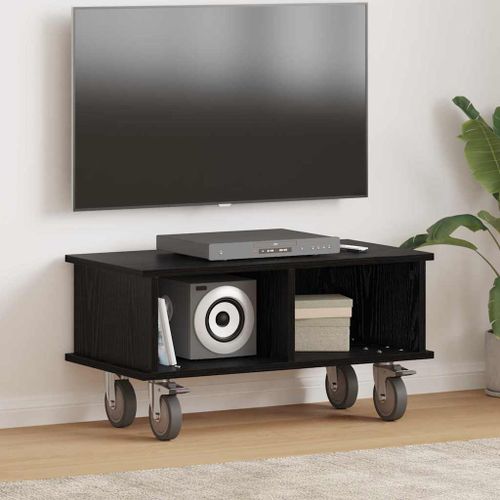 vidaXL Meuble TV Chêne noir 68,5 x 35 x 35 cm Bois d'ingénierie