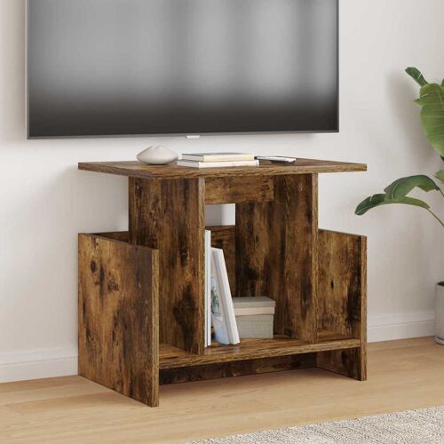 vidaXL Meuble TV 2 pcs Chêne fumé 50 x 35 x 45 cm Bois d'ingénierie