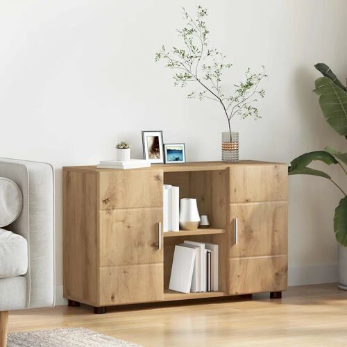vidaXL Buffet Chêne artisanal 88,5 x 30,5 x 55,5 cm Bois d'ingénierie