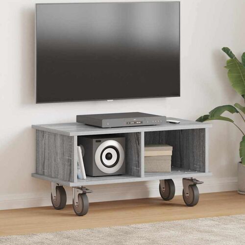 vidaXL Meuble TV Gris Sonoma 68,5 x 35 x 35 cm Bois d'ingénierie