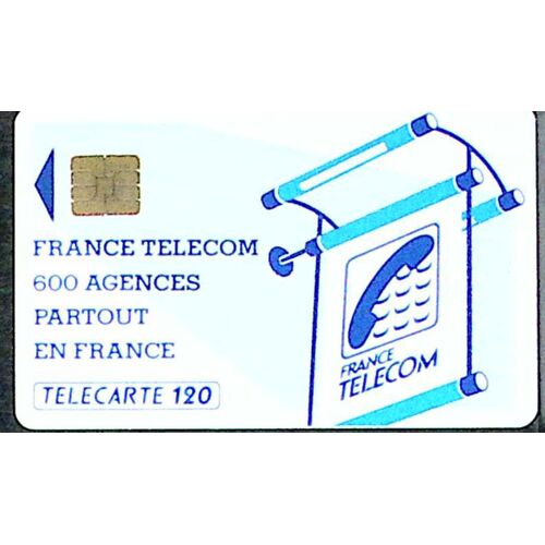 Télécarte Cordon 600 Agences Puce Sol 3 120 Unités