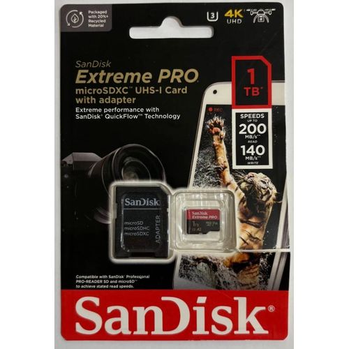 Vend lot Caméra Zoom Q8n 4K + SanDisk Extreme PRO 1 To microSDXC