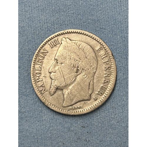 Pièce De Monnaie Napoléonienne 3 / …(1 Franc De 1867 )