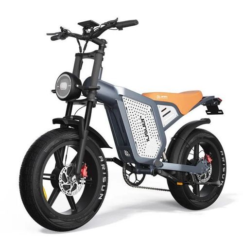 Vélo Électrique - Jansno X60g - 20 Pouces - Moteur 1500w - Batterie 48v 23ah - 55km Autonomie - Bleu-Vert
