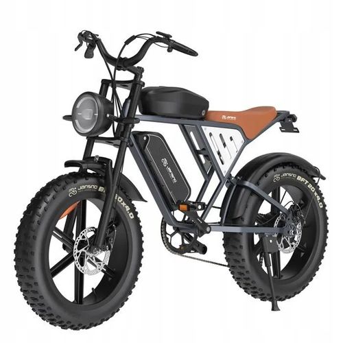 Vélo Électrique - Jansno - X70m - Moteur 750w - Double Batterie 48v - 80 Km Autonomie - Noir - Vitesse Max 45km/H