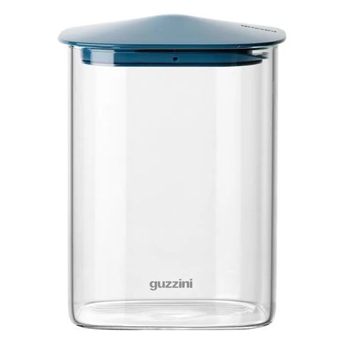 Guzzini Barattolo Vetro Borosilicato Fresh&style 1lt Rettangolare Blu