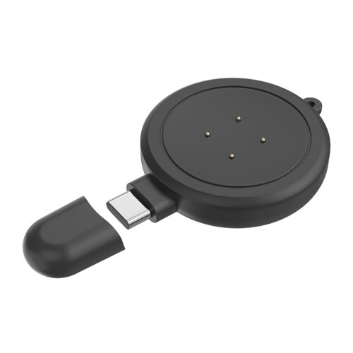 Chargeur compatible avec Google Fitbit Versa 3/4/Sense 1/2/Ace LTE - Charge rapide et fiable Le noir