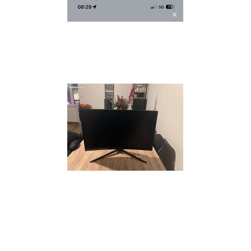 Tour gaming avec écran MSI 144hz incurvé