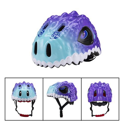 Casque De Vélo Enfant Léger - Casque Cartoon Réglable Respirant Pour Garçons Et Filles Protection Sécurité Skateboard Cyclisme Roller Sports Cyclisme - Violet(50-54cm)