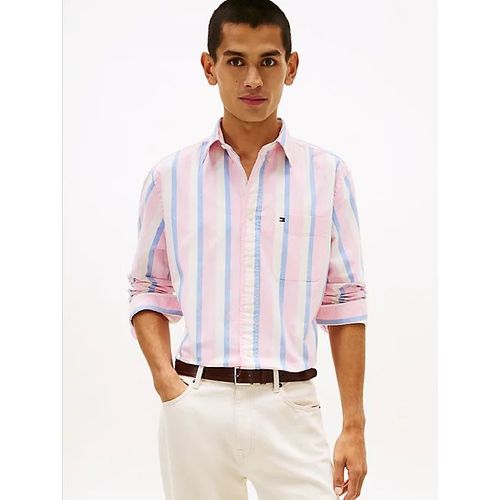 Chemise À Rayures En Coton Oxford