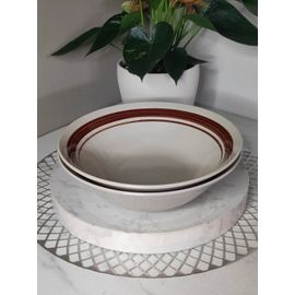 Assiettes Creuses Marron