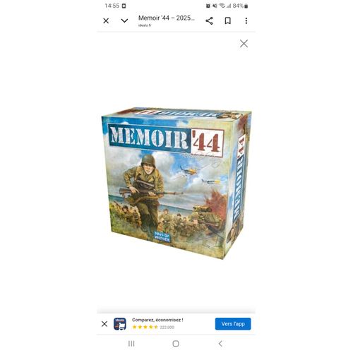 Memoir'44 Jeu De Société Version Espagnole