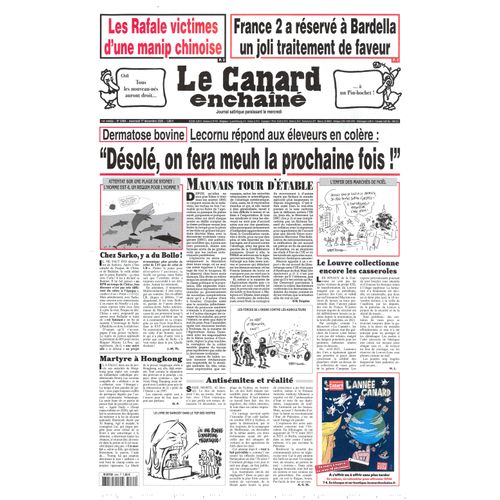 Le Canard Enchainé N° 5484 : "Désolé, On Fera Meuh La Prochaine Fois !"