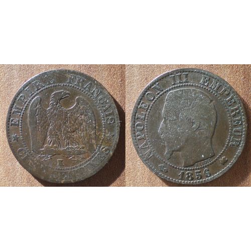 France 5 Centimes 1856 K Bordeaux Atelier Centime De Francs Franc Napoleon Aigle Cent