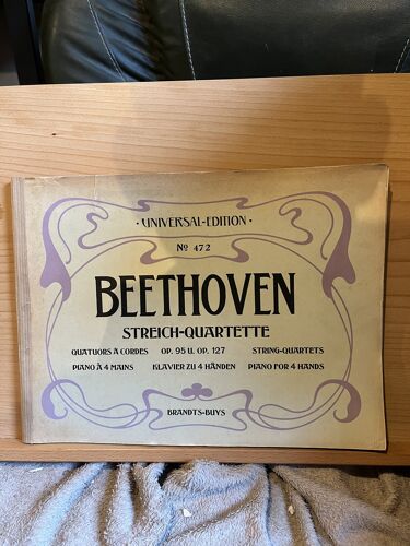 Beethoven Quatuors Op. 95 Et 127 Partition Piano 4 Mains Partition Universal 472