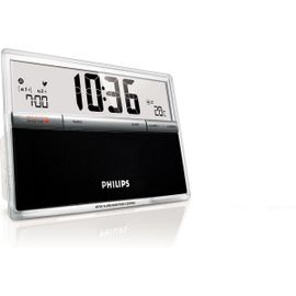 Philips® Radio réveil sans lumière LED la nuit + tuner numérique + Projection + Sons Nature [AJ3650]