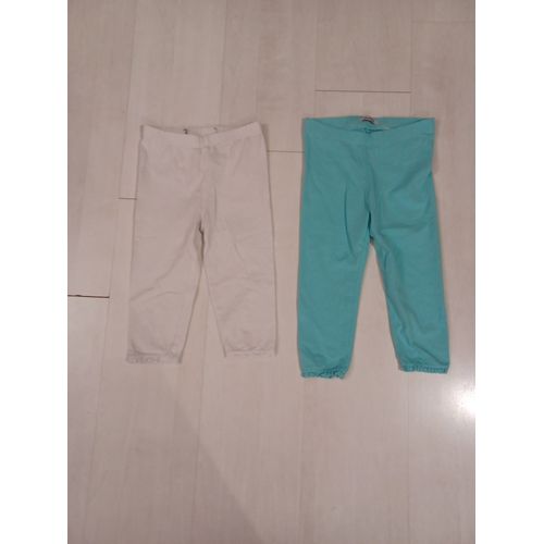 Lot De 2 Pantalons Enfant ,Bleu Et Blanc ,Taille 8 Ans