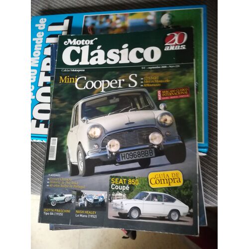 Motor Clasico 224 De 2006 Mini Cooper S,Dodge D19 De Luxe,Isotta Fraschini Tipo 8a,Seat 850 Coupe,Read,Fiat 128,Tap Rallye,Peugeot 404 Diesel Record