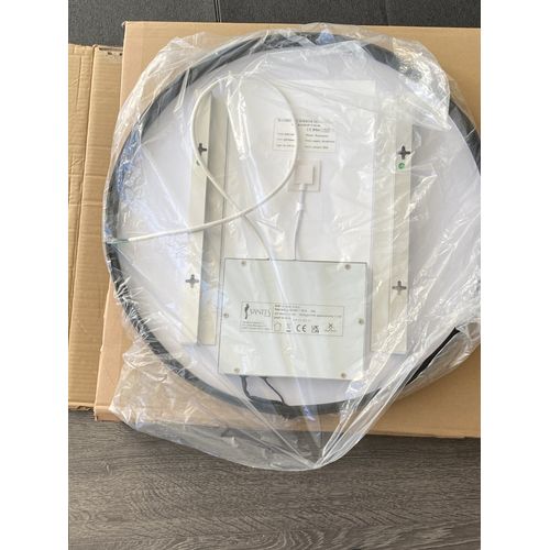 Miroir éclairé Rivea Maila noir