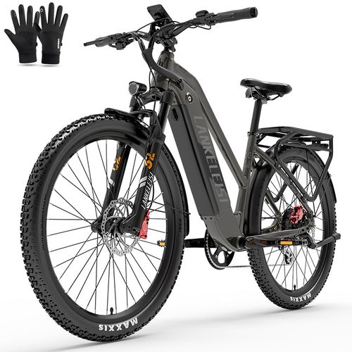 Vélo Électrique Lankeleisi Mx600 Pro 27,5" Moteur 500w Vélo Électrique Adulte 48v 20ah 7 Vitesses Charge Maximale 150 Kg Vitesse Maximale 40km/H Gris