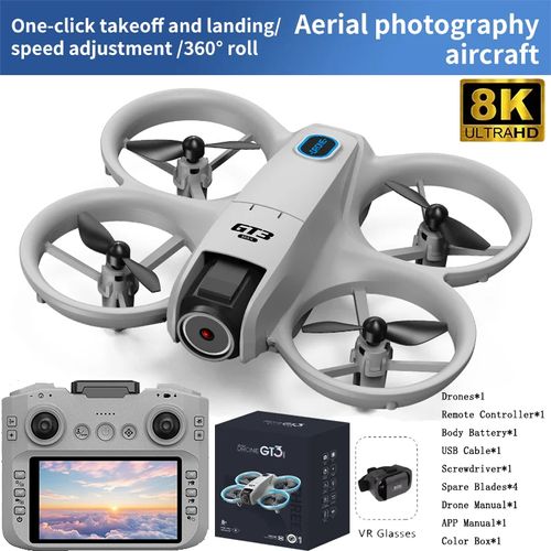 Drone Pro Xiaomi Gt3 8k 2 Cameras Gps, Modele: Gt3 Max + Vr