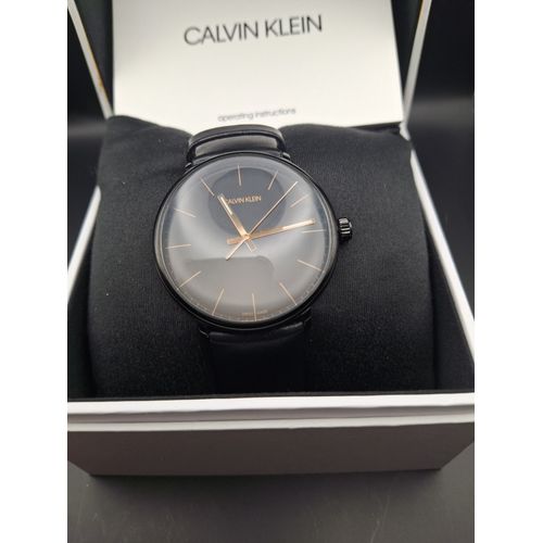 Montre Homme Calvin Klein Cuir Noir