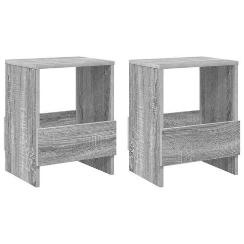 vidaXL Étagère à magazines 2 pcs Gris Sonoma 35 x 30 x 45 cm