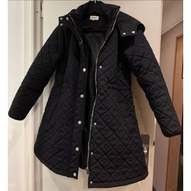 Doudoune Sonia Rykiel Longue À Capuche Noir12 Ans Parfait État 