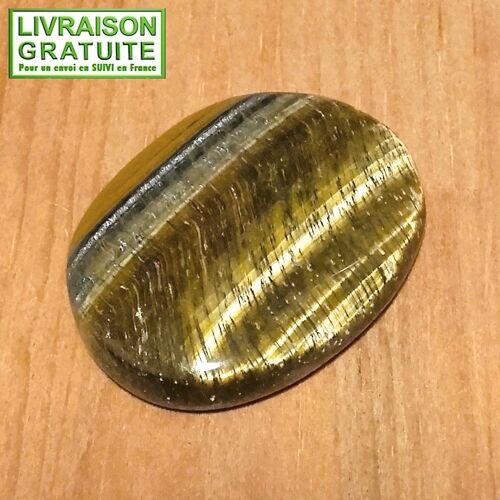 Pierre De Souci Oeil De Tigre 4 Cm X 3 Cm 13,95 Gr Lithothérapie (Réf 3)