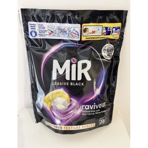 Mir Lessive Black Raviveur 20 PODS