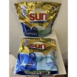 Sun Absolut Tout En 1 Capsules Lave-vaisselle 2 Paquets Soit 52 Capsules