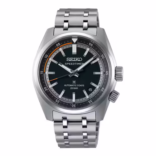 Montre Seiko Prospex Automatique Speedtimer Acier Cadran Noir