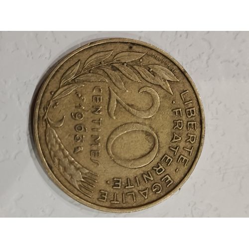 Pièce De 20 Centimes Francs 1963