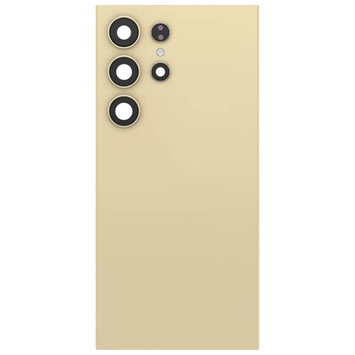 Cache Batterie De Remplacement Pour Galaxy S24 Ultra Avec Adhésif Intégré Jaune