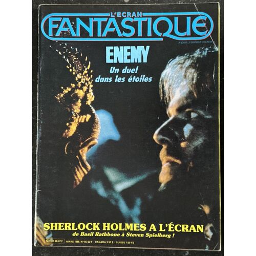 L'écran Fantastique N° 66 - 1986 - Enemy Sherlock Holmes De Basil Rathbone À Steven Spielberg La Revanche De Freddy