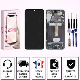 Écran Lcd Avec Châssis Pour Samsung Galaxy S22 Plus (S22+) ¿ Vitre Tactile + Outils ¿ Noir