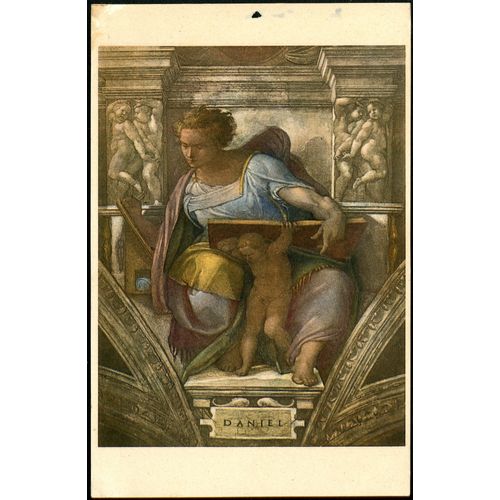 Carte Postale N°648, Profeta Daniel , Michelangelo , Roma , Capella Sistina