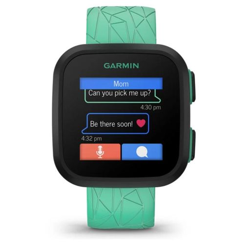 Garmin Bounce 1.3" - 42 mm Noir bracelet Vert GPS - Wifi + Cellular