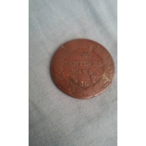 Piece 5 Centimes Dupré An 8 Révolution Française