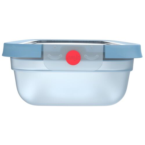 Emsa Oneclick N1211300 Boîte Hermétique Alimentaire Rectangulaire 2,3 L Bleu, Translucide