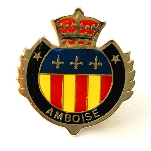 Pins Amboise 37 Indre Et Loire Blason Couronne