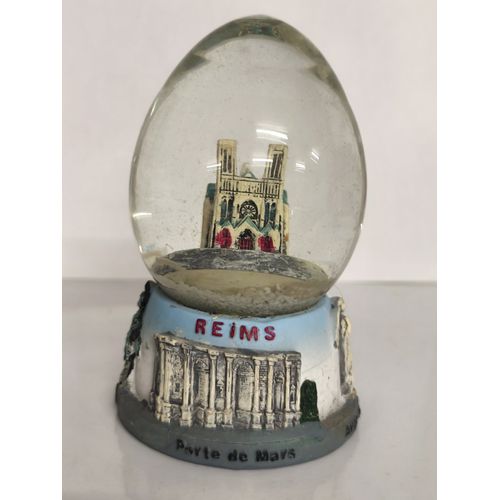 Boule A Neige Reimscathédrale Hauteur 12 Cm