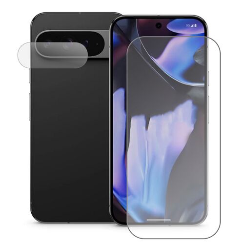 Verre trempé pour Google Pixel 9 PRO 5G, 6.3"" GR83Y, GEC77, GWVK6 + Verre trempé protecteur d'objectif camera arrière - Visiodirect -