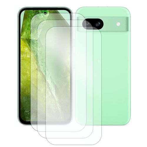 Lot de 3 verres trempé pour Google Pixel 8A 5G 6.1"" GKV4X, G6GPR, G8HHN, G576D - Film de protection - Visiodirect -