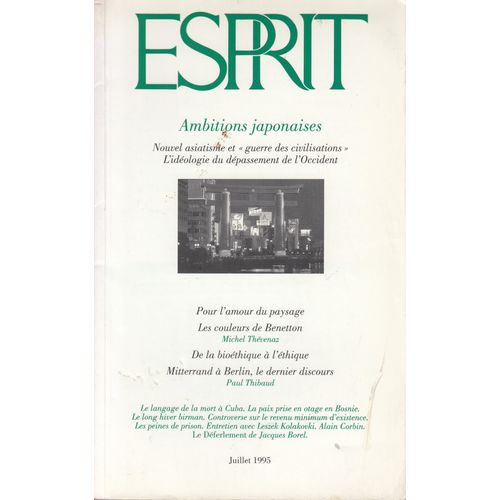 Esprit - Juillet 1994 - Ambitions Japonaises