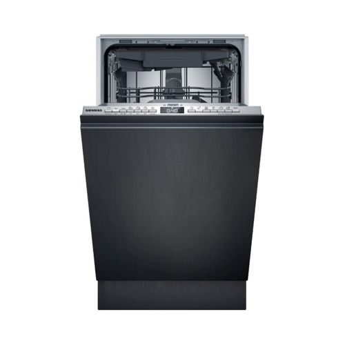 Siemens - Lave-vaisselle tout intégrable 45 cm. Classe énergie b. Home connect. 44 db. 10 couverts. 6 programmes. 5 options. Tiroir à couverts. Échangeur thermique / drying assist sr63ex25me