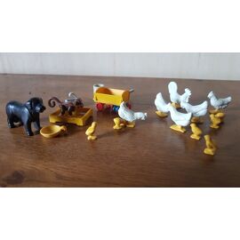 PLAYMOBIL LOT ANIMAUX de la ferme chiens, chevaux, chiens + tracteur offert EUR 5,00 - PicClick FR