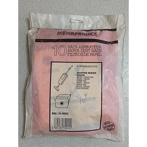 10 sacs sac aspirateur HOOVER SERIES DELTA S2470-DELTA 600 S2472-DELTA SUPER 700 S2474--DELTA SUPER 800 S2476-DELTA ELECTRONIC