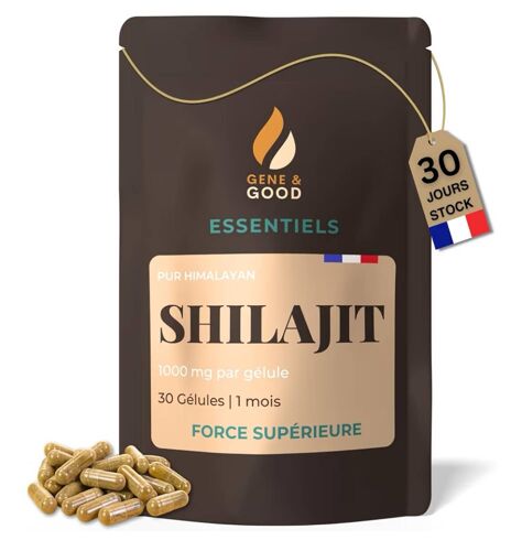 Shilajit Gelule 30 Gélules | Shilajit Pure Himalaya Bio 1000mg, Pur Himalayen De Haute Qualité | Soutient Les Fonctions Cognitives 