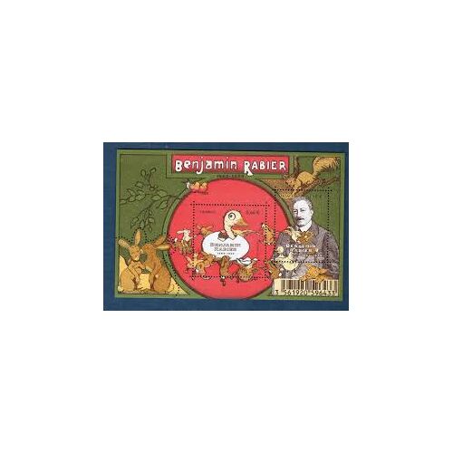 Benjamin Rabier Illustrateur : Canard Gédéon Et Portrait Feuillet 4866 Année 2014 N° 4866 4867 Yvert Et Tellier Luxe